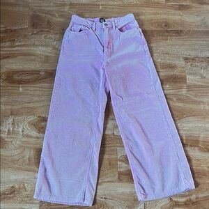 BDG pink Corduroy Flare Jeans